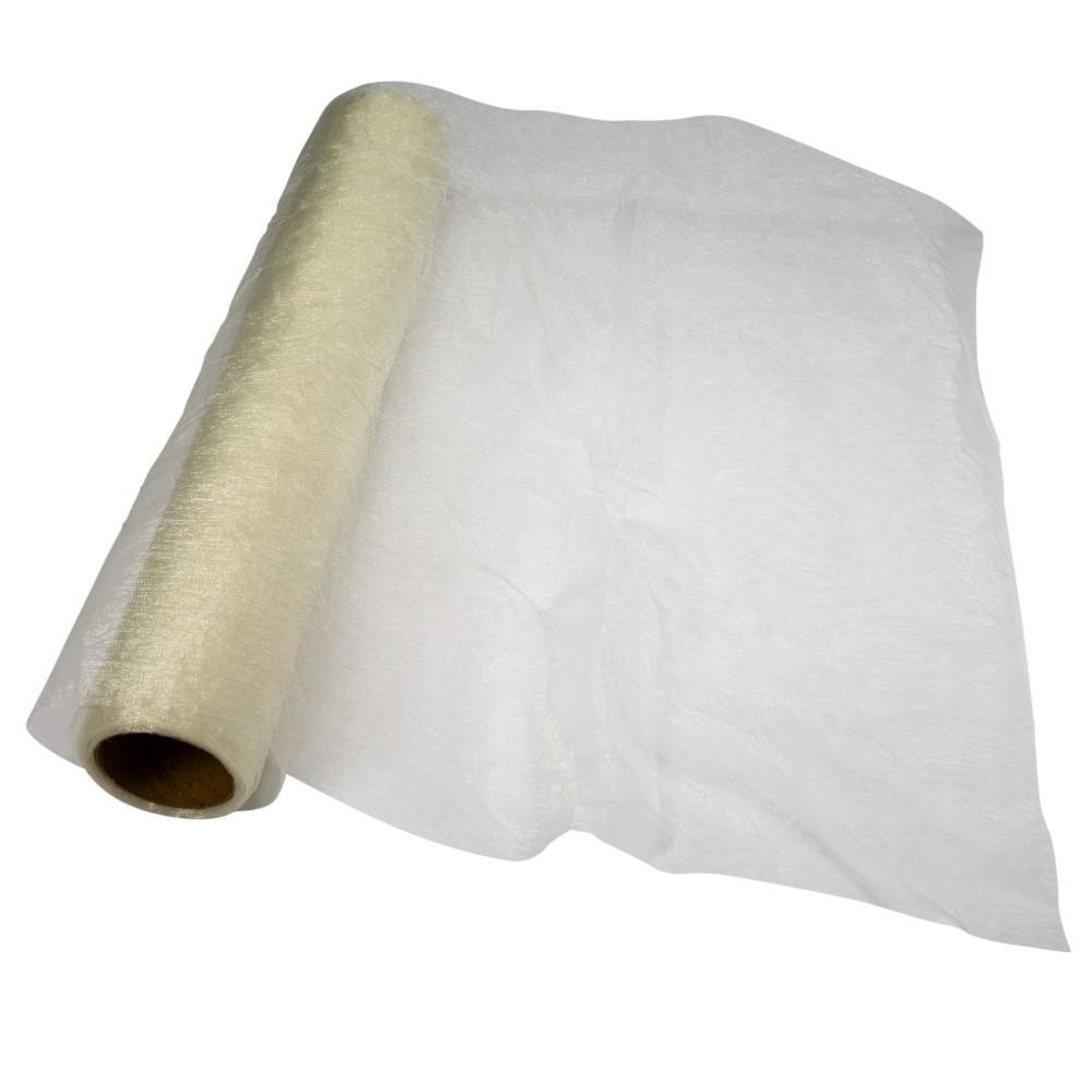 RUNNER ORGANZA CRUSHED CM30x5MT PANNA